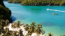 Australians who enter Thailand visa-free can apply for a 30-day extension at a Thai immigration office. Pictured: Koh Samoi.