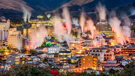 Steam city… Beppu cityscape.