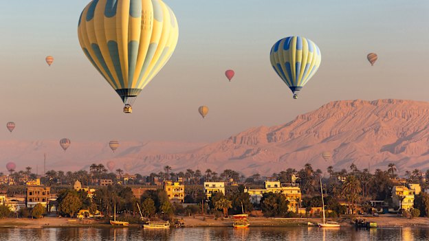 A breathtaking perspective of Luxor’s ancient landmarks.