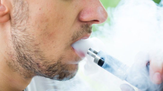 Those aged 18 to 24 years are the most prevalent users of vaping devices.