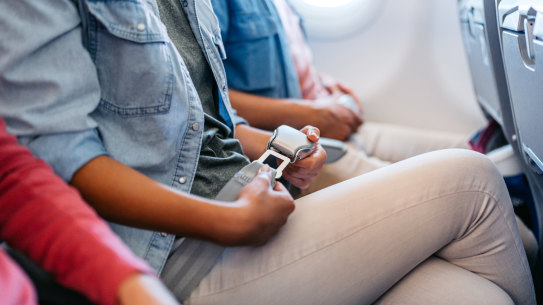 Airlines advise passengers to always wear their seatbelts while seated during flights.