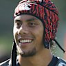 Jarome Luai at Wests Tigers training on Wednesday.