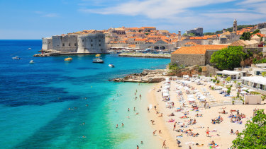 British travellers plan on hitting Europe’s beaches, like this one in Dubrovnik, Croatia, over Australia’s.
