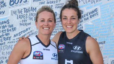 Katie Loynes Kerryn Harrington To Co Captain Carlton Aflw Side Replacing Former Blue Bri Davey