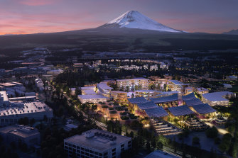 日本の富士山の麓にあるWoven Cityから将来は文字通り動いています。