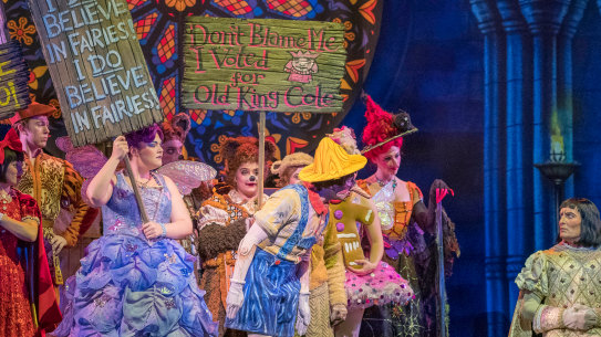 A scene from the Melbourne run of Shrek the Musical.