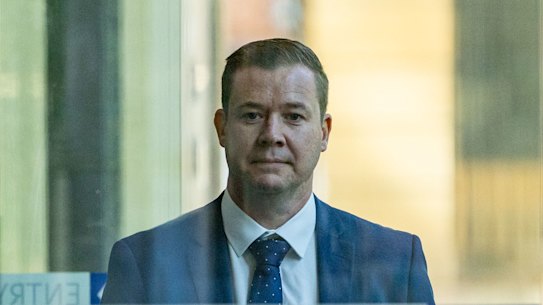 Barry O’Leary arrives at Sydney’s Federal Court to be cross-examined by the ACCC’s top silk.
