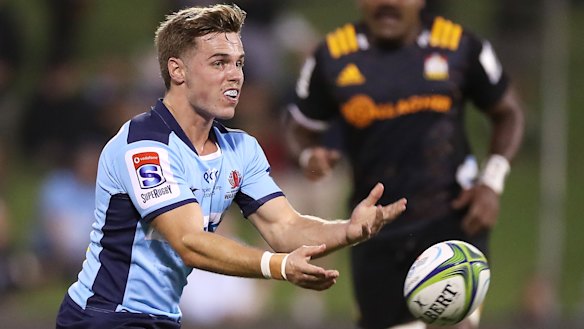 Will Harrison in action against the Chiefs in March. 