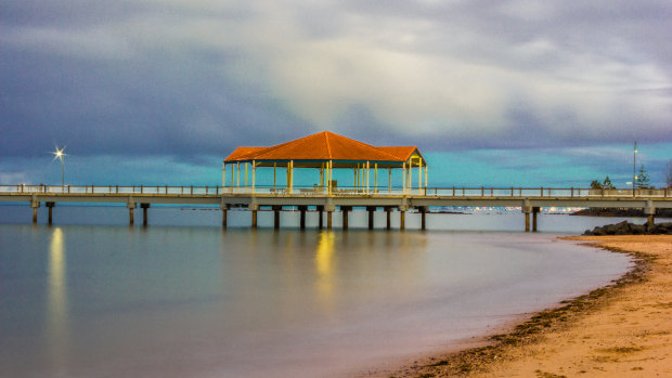 The Redcliffe jetty during sunset on a cloudy day. (File image) 