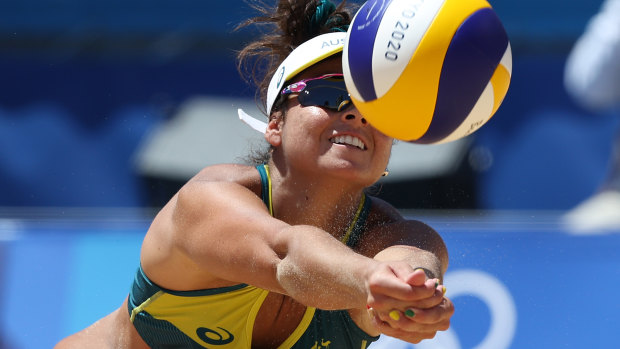 Mariafe Artacho del Solar during the gold medal match.