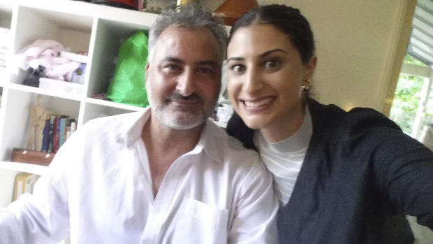 Mr Hamouda with his Australian-born daughter, Lamisse.