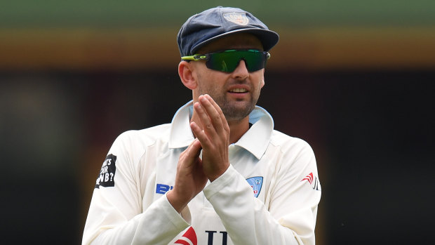 Key to victory: Nathan Lyon playing for New South Wales.