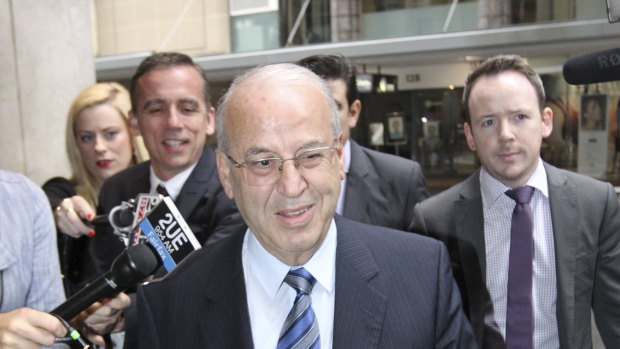 Eddie Obeid arriving at the ICAC in Sydney in 2013. 