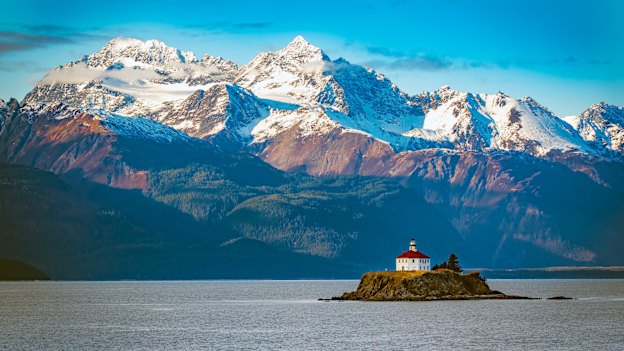  Eldred Rock Lighthouse, Lynn Canal, Alaska. 