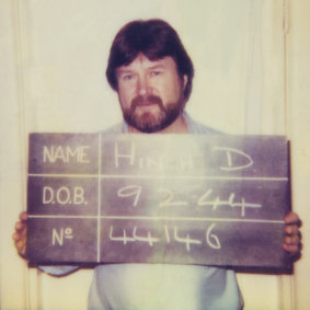 Derryn Hinch after his arrest for contempt of court in 1987.