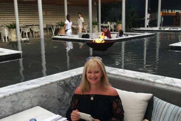 Gill Rayson holidaying in Thailand in 2018. Her family said she lived a charmed life, full of holidays and fun.