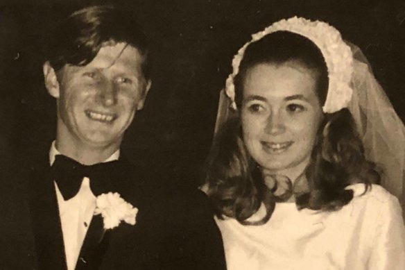 John and Roxlyn Bowie, who were married in 1971.
