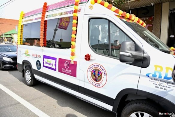 The Little India NSW will transport guests between Parramatta and Harris Park.