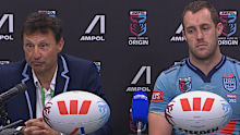 Laurie Daley in NSW Blues presser.