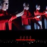 Kraftwerk on an earlier date of their 2023 world tour, which reaches Australia in December.