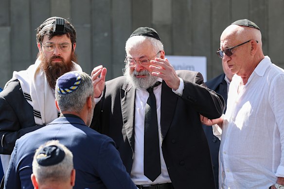 Funeral for Rabbi Eli Schlanger at Chabad of Bondi.