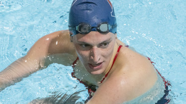 Swimmer Lia Thomas.