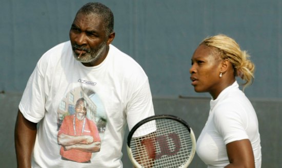 Richard and Serena Williams in 2002.