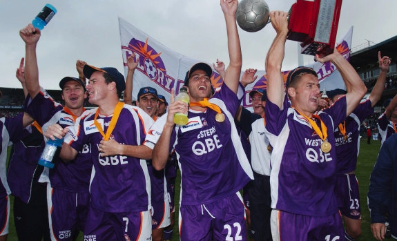 Glory days: QBE were there when the Glory won the NSL grand final in 2004.