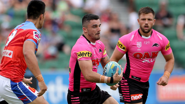 Caleb Aekins is set to slot in at fullback for Penrith in the opening rounds.