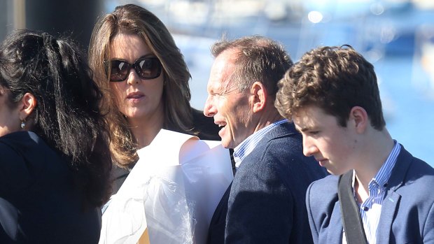 Former prime minister Tony Abbott was also there alongside his former chief-of-staff Peta Credlin.