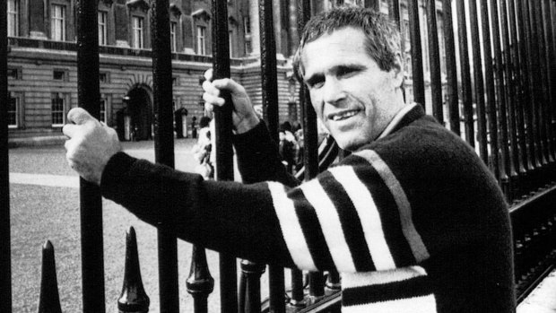 James Finch outside Buckingham Palace on October 31, 1988. 