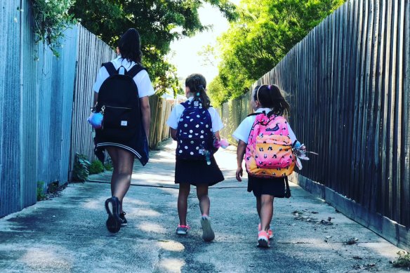 The daughters of Nick Panagiotopoulos, who died last year waiting for an ambulance call to be connected. They are aged 14, 11 and 9 in this picture.