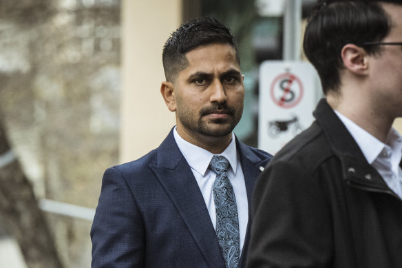 Sohail Gul outside the County Court on Friday.