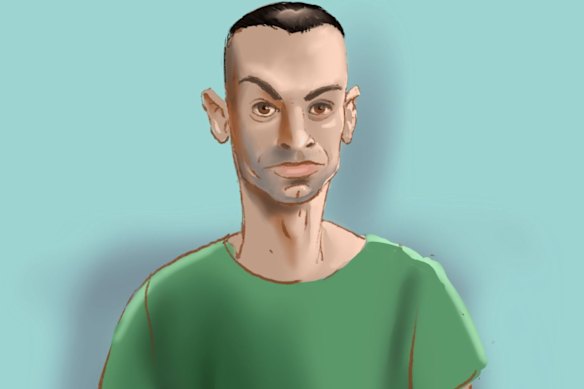 Court illustration of Lamarre-Condon from November.