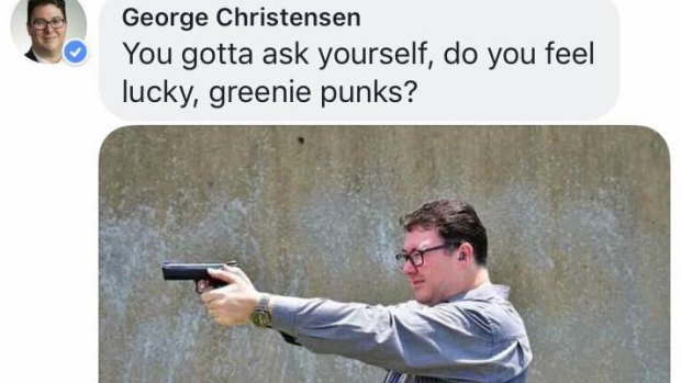 George Christensen's Facebook post.