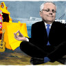 A vintage display as Scomo the bulldozer digs himself deeper