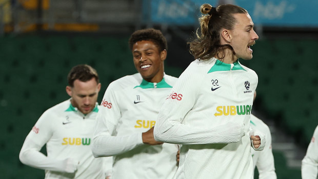 Yengi stars, Irankunda scores as Socceroos thrash Palestine in Perth