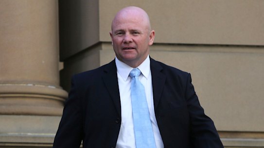 Ronald John Tarlington leaves Central Local Court on Monday.