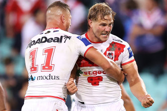 Jack de Belin says Dragons teammate Tariq Sims should be first picked for the NSSW Origin squad.