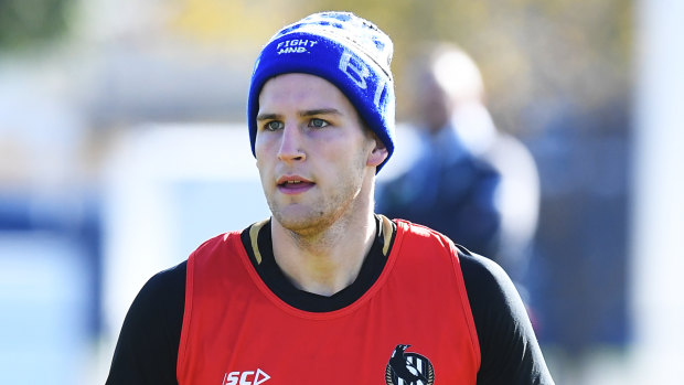Brayden Sier will likely find it harder to work his way back into the Magpies' senior side this year.