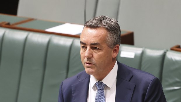 Nationals MP Darren Chester speaking in the House of Representatives.