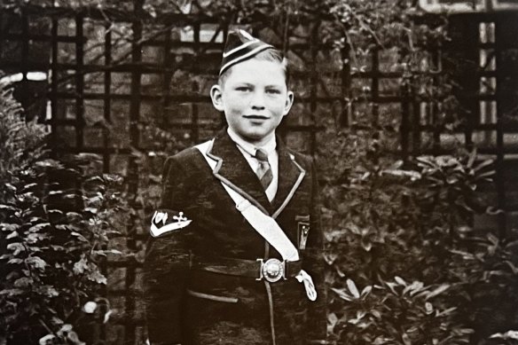 School-aged Ralph Cotterill in his uniform.