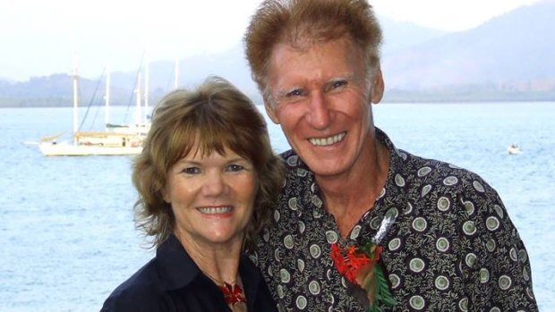 Anthony Mahoney is pictured with his wife Shelley, who also died in a maritime accident.