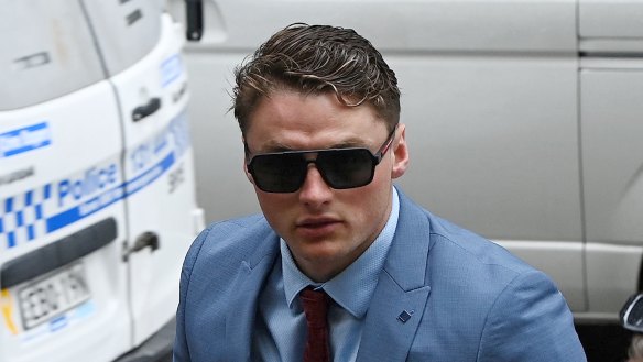Joel Fitzpatrick Burtt outside court on Monday.