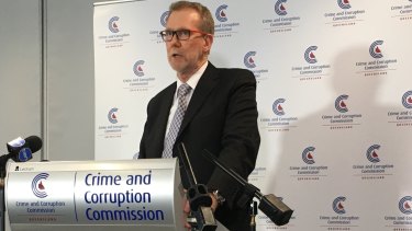Crime and Corruption Commission chairman Alan MacSporran.