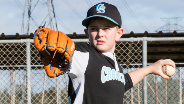 Year 6 Little League player Damien Wilson would love to play in the Major Baseball League.