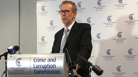 Crime and Corruption Commission chairman Alan MacSporran.