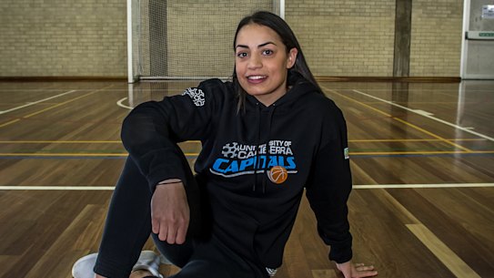 Maddison Rocci stepping up for the Canberra Capitals