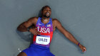 Noah Lyles after his 200m sprint final, where he came third.