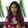 Emily (played by Lily Collins) is shocked by the idea of magic leek soup in the Netflix show Emily In Paris.